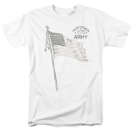 Army Tristar Mens T Shirt White Officially Licensed