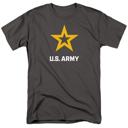 Army Logo Mens T Shirt Charcoal Officially Licensed