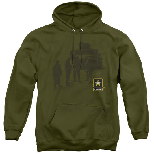 Army Strong Mens Hoodie Military Green Officially Licensed