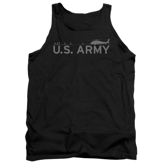 Army Helicopter Mens Tank Top Shirt Black Officially Licensed