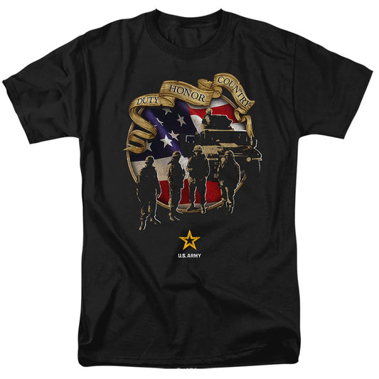 Army Duty Honor Country Mens T Shirt Black Officially Licensed