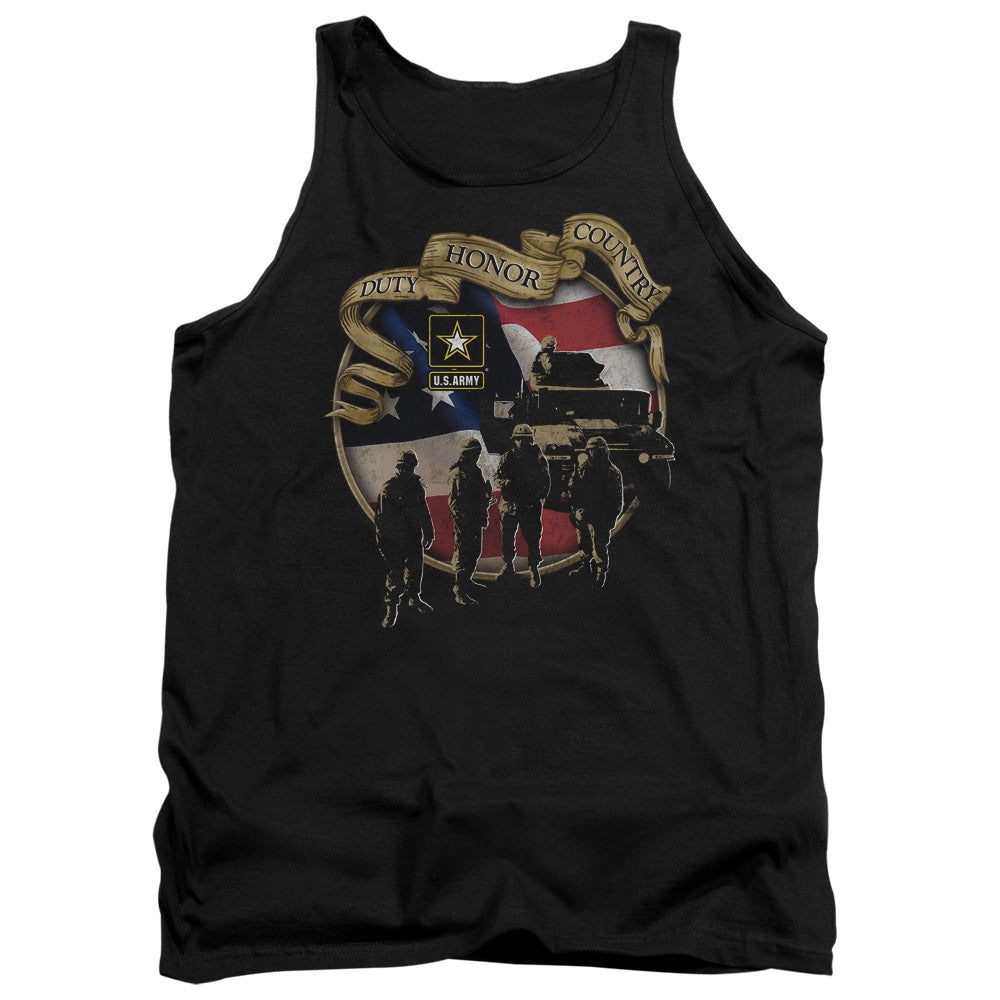 Army Duty Honor Country Mens Tank Top Shirt Black Officially Licensed