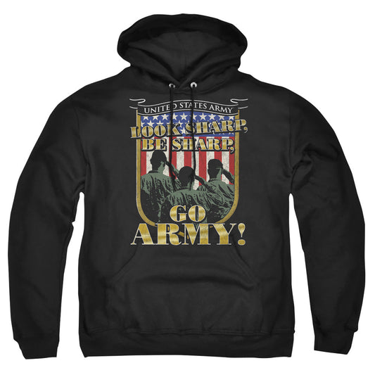 Army Go Army Mens Hoodie Black Officially Licensed