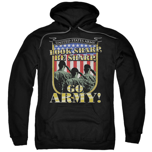 Army Go Army Mens Hoodie Black Officially Licensed