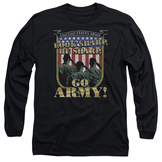 Army Go Army Mens Long Sleeve Shirt Black Officially Licensed
