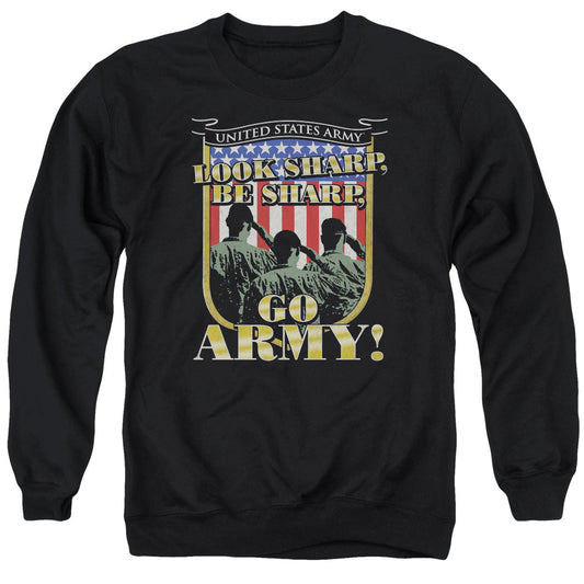 Army Go Army Mens Crewneck Sweatshirt Black