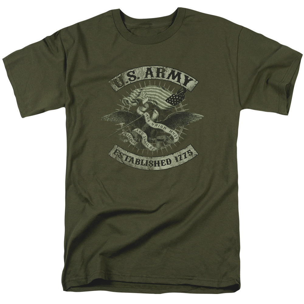 Army Union Eagle Mens T Shirt Military Green Officially Licensed