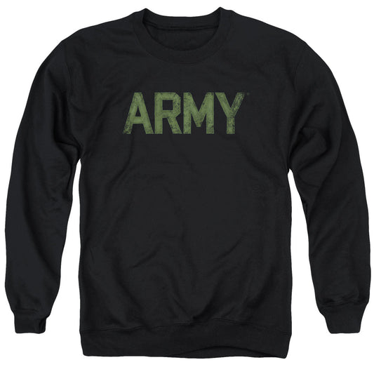 Army Type Mens Crewneck Sweatshirt Black