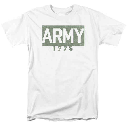 Army Block Mens T Shirt White Officially Licensed