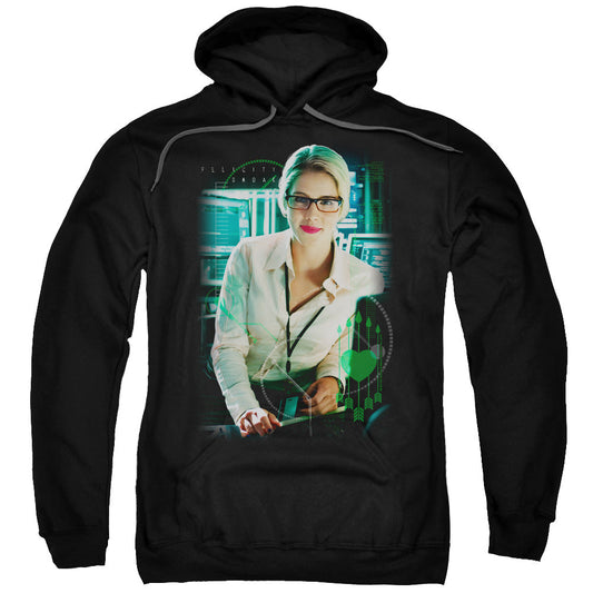Arrow Felicity Oak Mens Hoodie Black Officially Licensed