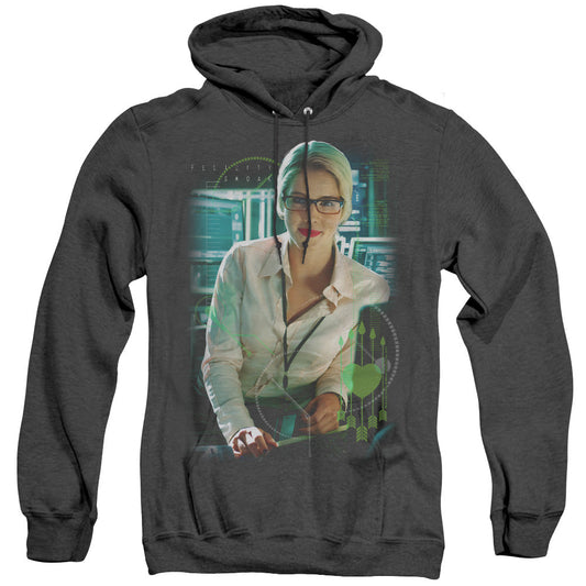 Arrow Felicity Smoak Heather Mens Hoodie Black Officially Licensed