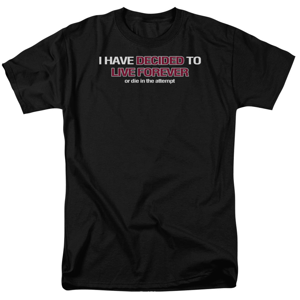 Live Forever Mens T Shirt Black Officially Licensed