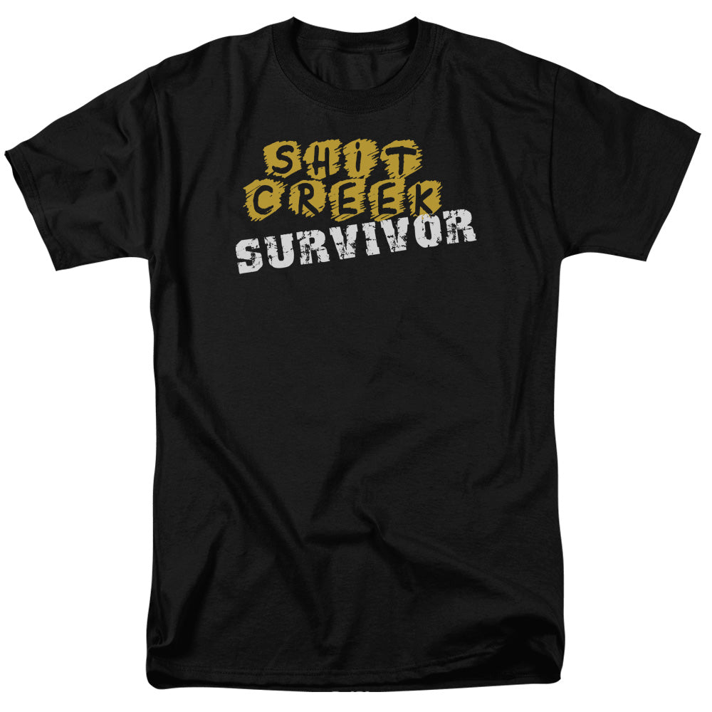 Sh*t Creek Survivor Mens T Shirt Black Officially Licensed