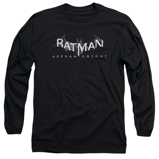 Batman Arkham Knight Ak Splinter Logo Mens Long Sleeve Shirt Black Officially Licensed
