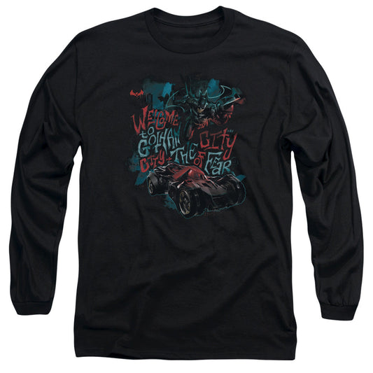 Batman Arkham Knight City Of Fear Mens Long Sleeve Shirt Black Officially Licensed