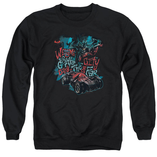Batman Arkham Knight City Of Fear Mens Crewneck Sweatshirt Black Officially Licensed