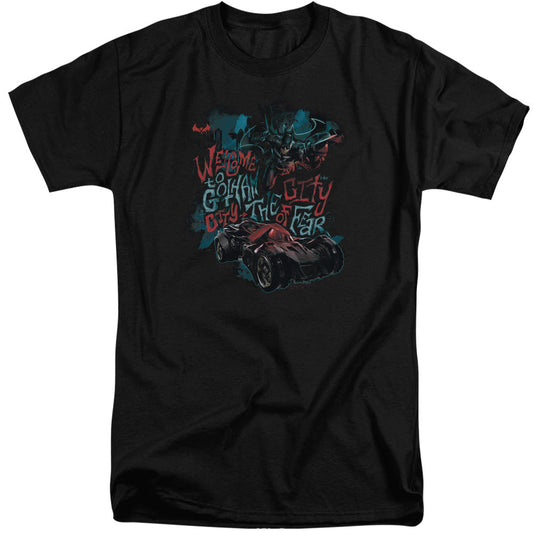 Batman Arkham Knight City Of Fear Mens Tall T Shirt Black Officially Licensed