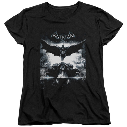Batman Arkham Knight Forward Force Womens T Shirt Black Officially Licensed