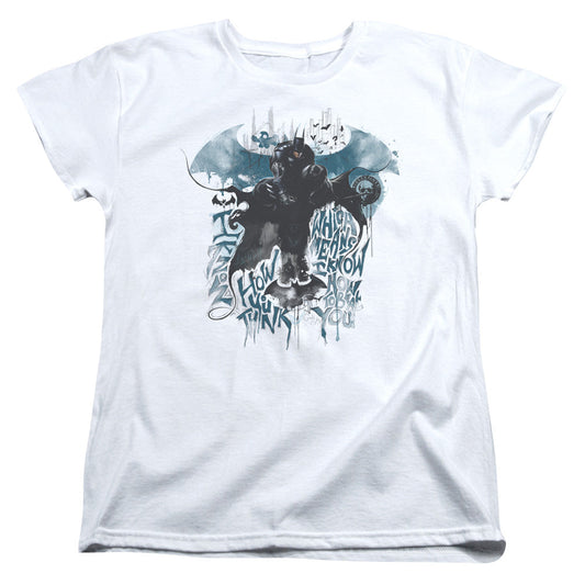 Batman Arkham Knight I Know Womens T Shirt White Officially Licensed
