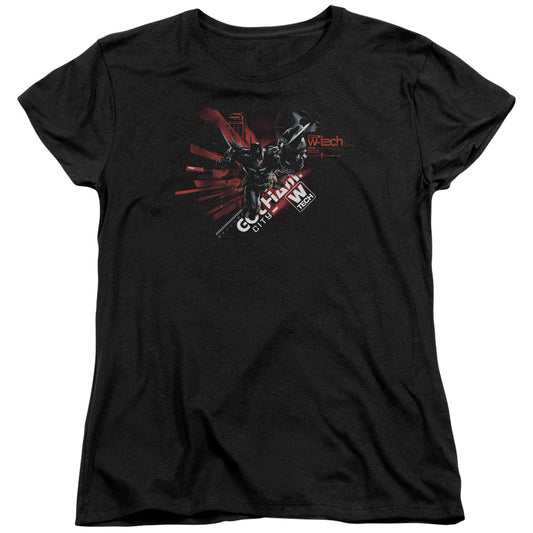 Batman Arkham Knight Ak Tech Womens T Shirt Black Officially Licensed