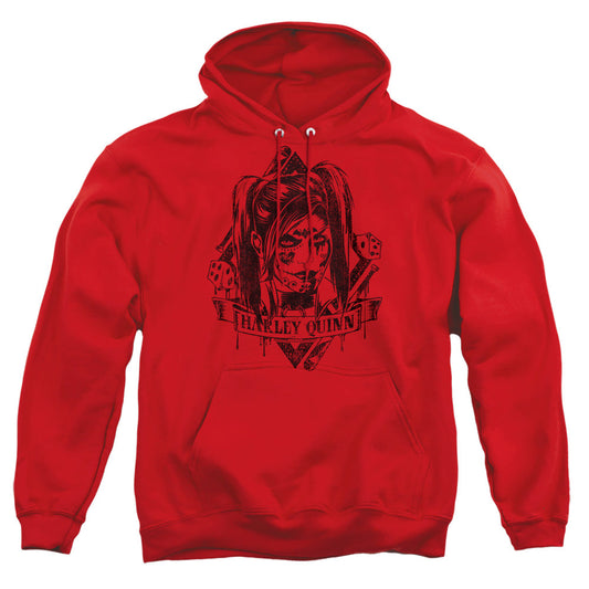 Batman Arkham Knight Diamond Mens Hoodie Red Officially Licensed