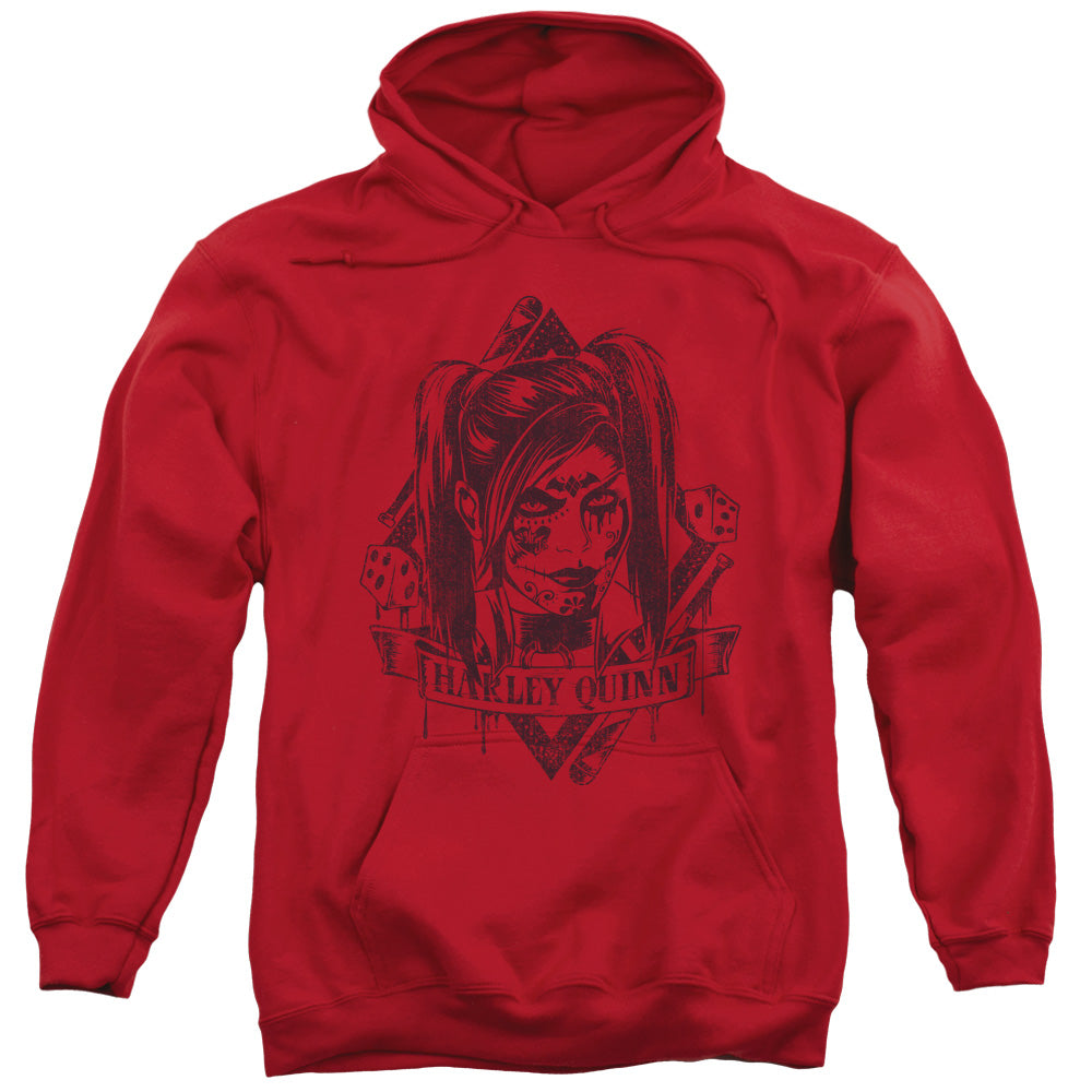 Batman Arkham Knight Diamond Mens Hoodie Red Officially Licensed