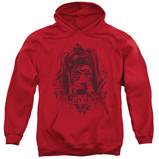 Batman Arkham Knight Diamond Mens Hoodie Red Officially Licensed
