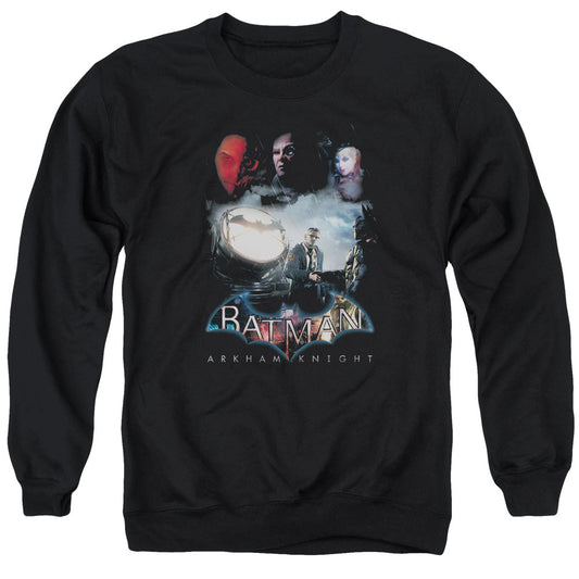 Batman Arkham Knight Villain Storm Mens Crewneck Sweatshirt Black Officially Licensed