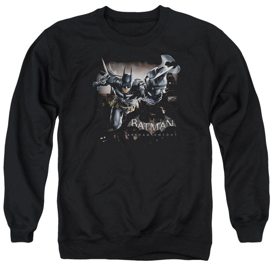 Batman Arkham Knight Grapple Mens Crewneck Sweatshirt Black Officially Licensed