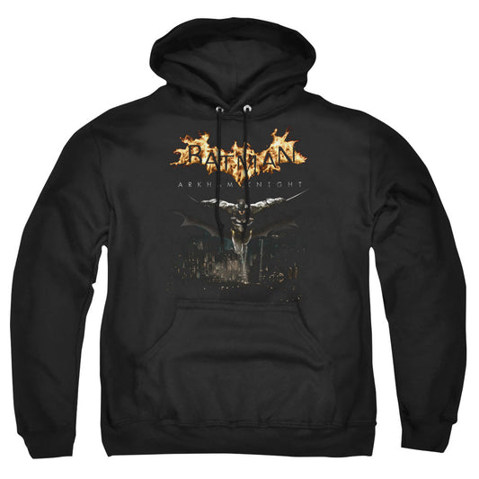 Batman Arkham Knight City Watch Mens Hoodie Black Officially Licensed