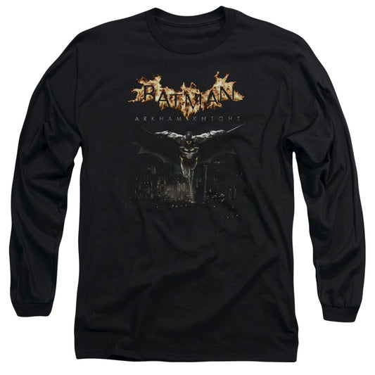 Batman Arkham Knight City Watch Mens Long Sleeve Shirt Black Officially Licensed