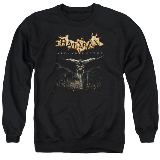 Batman Arkham Knight City Watch Mens Crewneck Sweatshirt Black Officially Licensed
