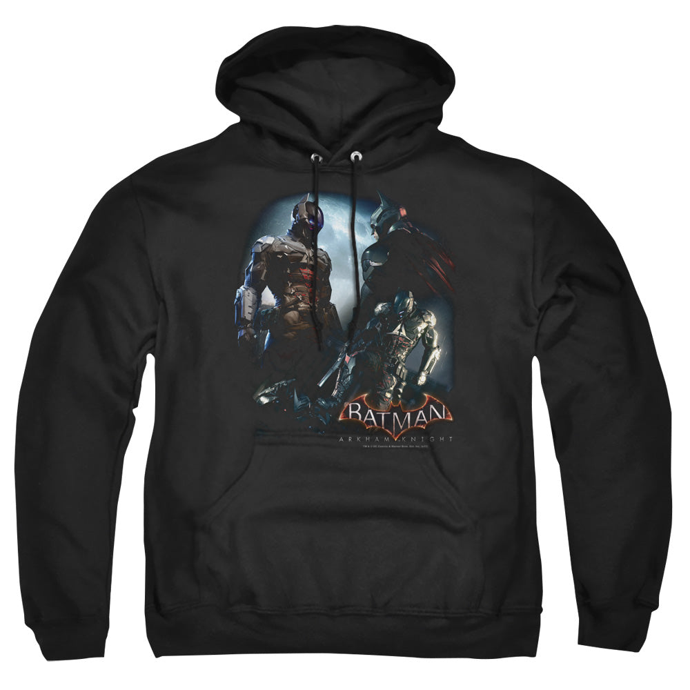 Batman Arkham Knight Face Off Mens Hoodie Black Officially Licensed