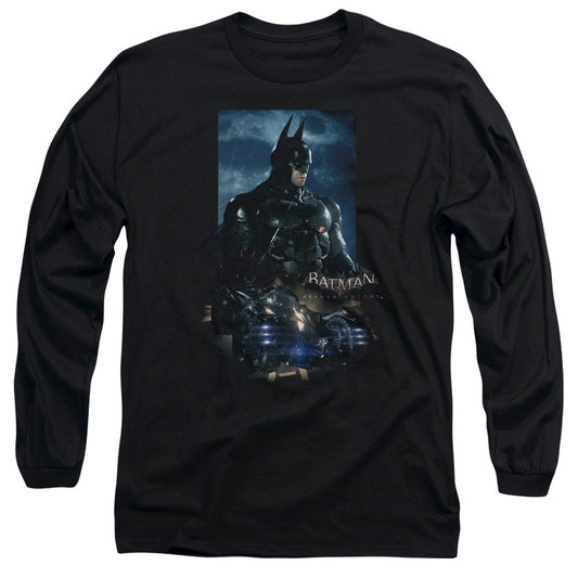 Batman Arkham Knight Batmobile Mens Long Sleeve Shirt Black Officially Licensed