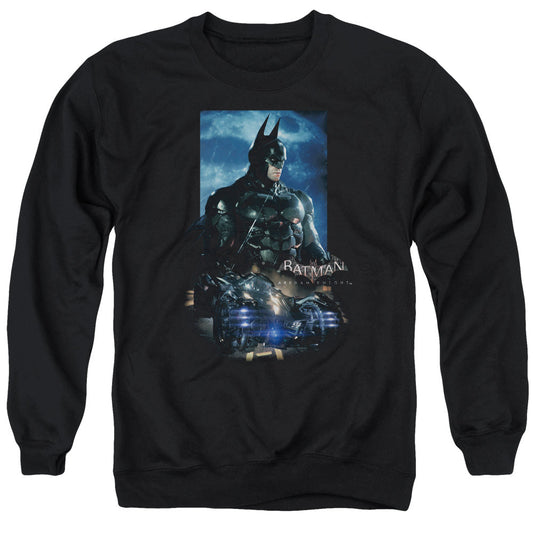 Batman Arkham Knight Batmobile Mens Crewneck Sweatshirt Black Officially Licensed