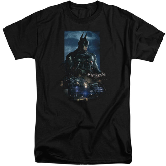 Batman Arkham Knight Batmobile Mens Tall T Shirt Black Officially Licensed