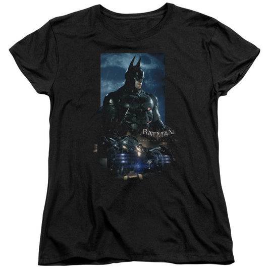Batman Arkham Knight Batmobile Womens T Shirt Black Officially Licensed