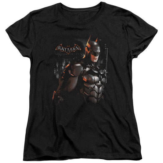 Batman Arkham Knight Dark Knight Womens T Shirt Black Officially Licensed
