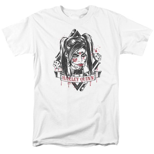 Batman Arkham Knight Sugar Quinn Mens T Shirt White Officially Licensed