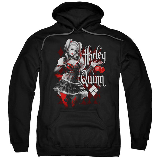 Batman Arkham Knight Dice Mens Hoodie Black Officially Licensed