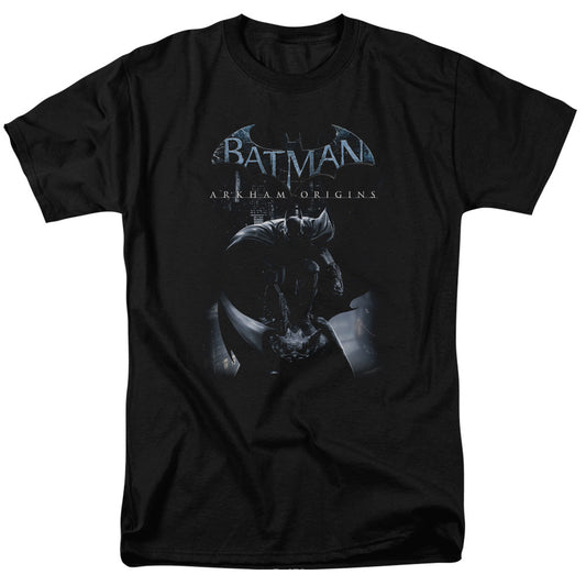 Batman Arkham Origins Perched Cat Mens T Shirt Black Officially Licensed