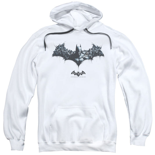 Batman Arkham Origins Bat Of Enemies Mens Hoodie White Officially Licensed