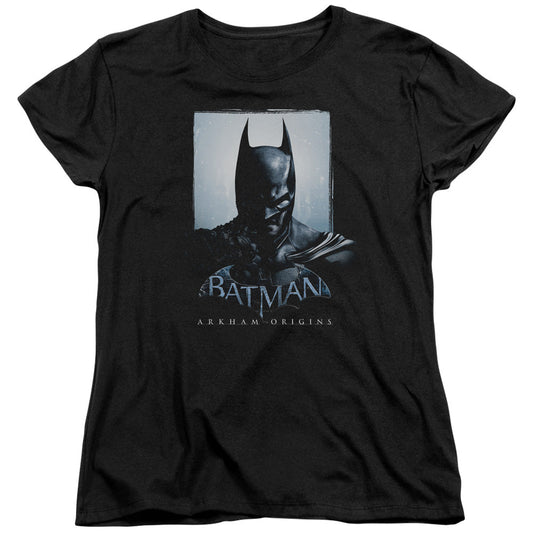 Batman Arkham Origins Two Sides Womens T Shirt Black Officially Licensed