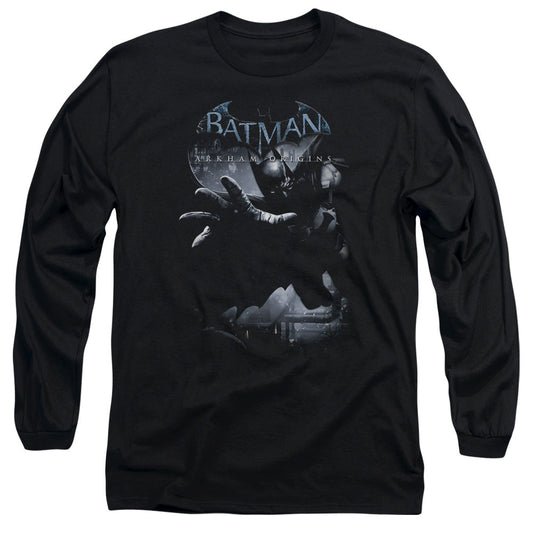 Batman Arkham Origins Out Of The Shadows Mens Long Sleeve Shirt Black Officially Licensed