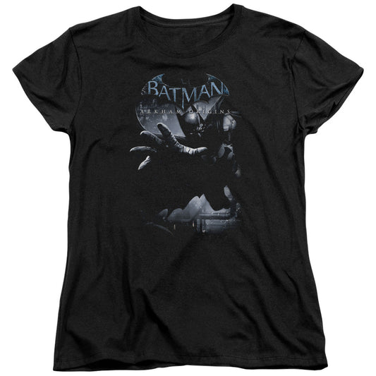 Batman Arkham Origins Out Of The Shadows Womens T Shirt Black Officially Licensed
