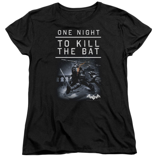 Batman Arkham Origins One Night Womens T Shirt Black Officially Licensed