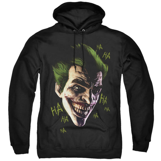 Batman Arkham Origins Joker Grim Mens Hoodie Black Officially Licensed