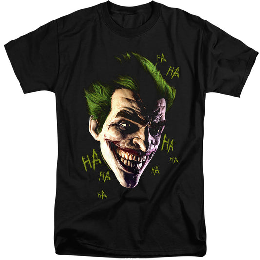 Batman Arkham Origins Joker Grim Mens Tall T Shirt Black Officially Licensed