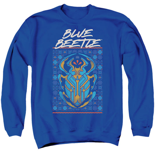 Blue Beetle (2023) Stylized Scarab Mens Crewneck Sweatshirt Royal Officially Licensed