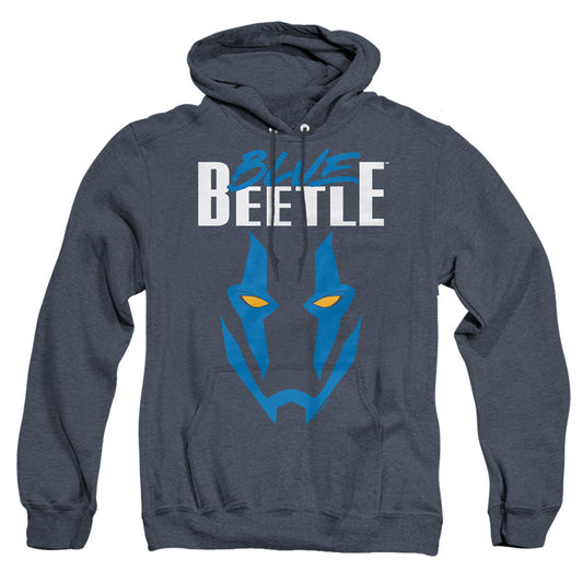 Blue Beetle (2023) Mask Heather Mens Hoodie Navy Officially Licensed